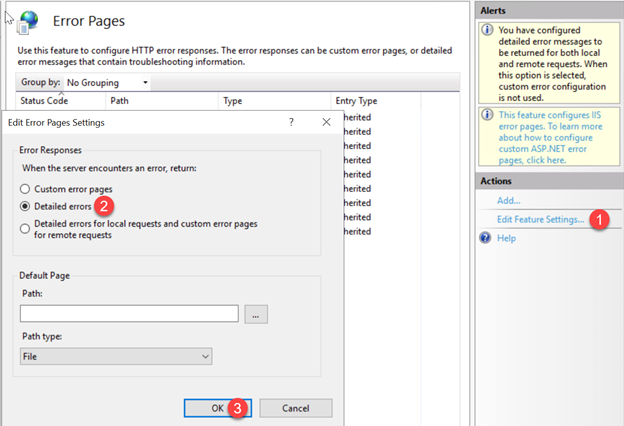 IIS Detailed Errors Accelerator For SageCRM   Iis Config Error Pages 